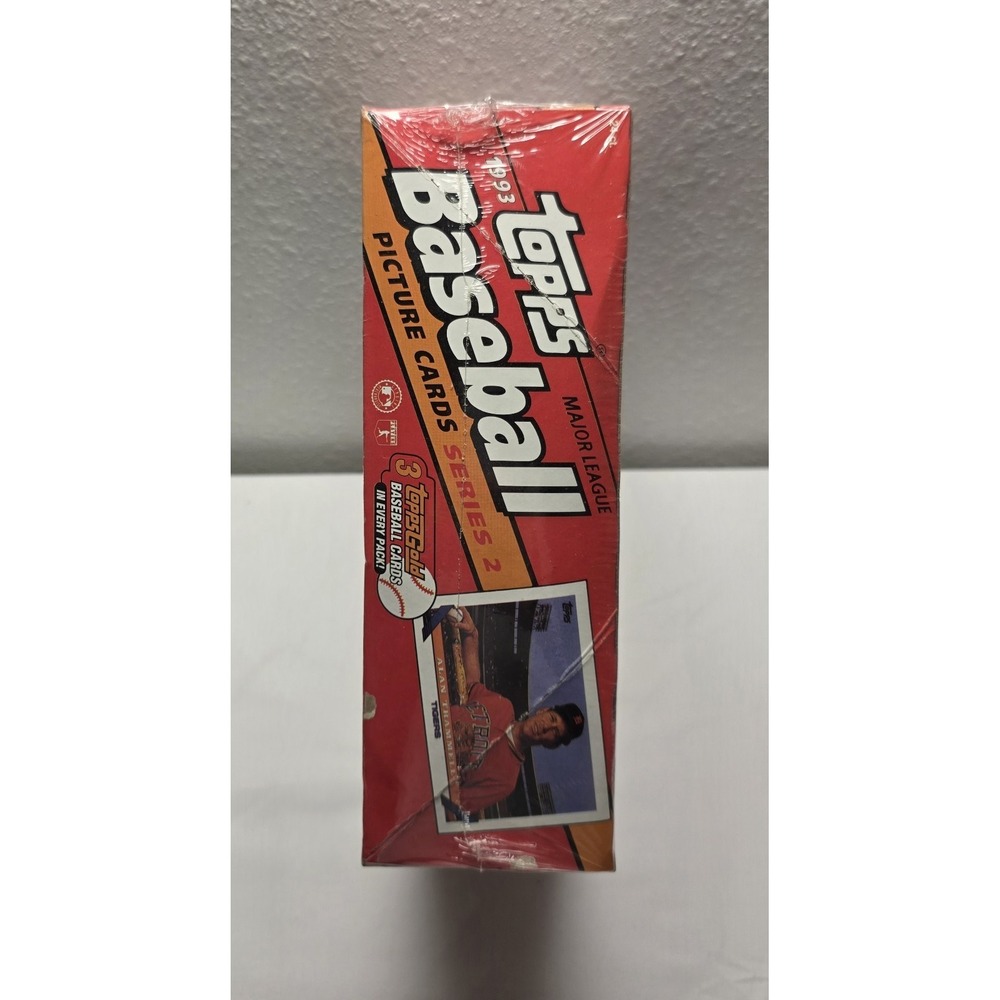1993 Topps Baseball Series 2 Jumbo Cello SEALED BOX 24 Ct 3 Gold Cards Per Pack - Picture 2 of 3